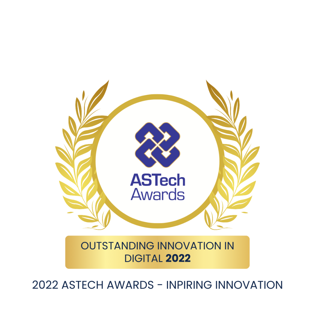 Outstanding Innovation in Digital award 2022 by ASTech 