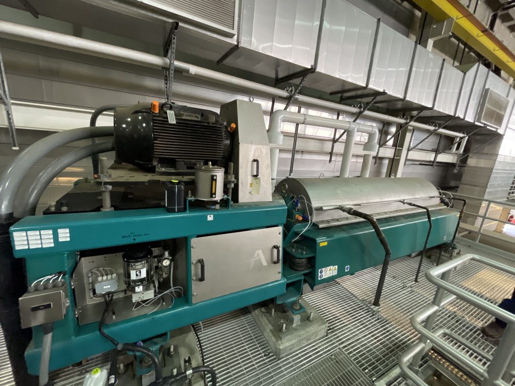 Dewatering Centrifuge in water treatment plant